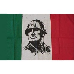 Bandiera Italiana con Mussolini 140x100 cm